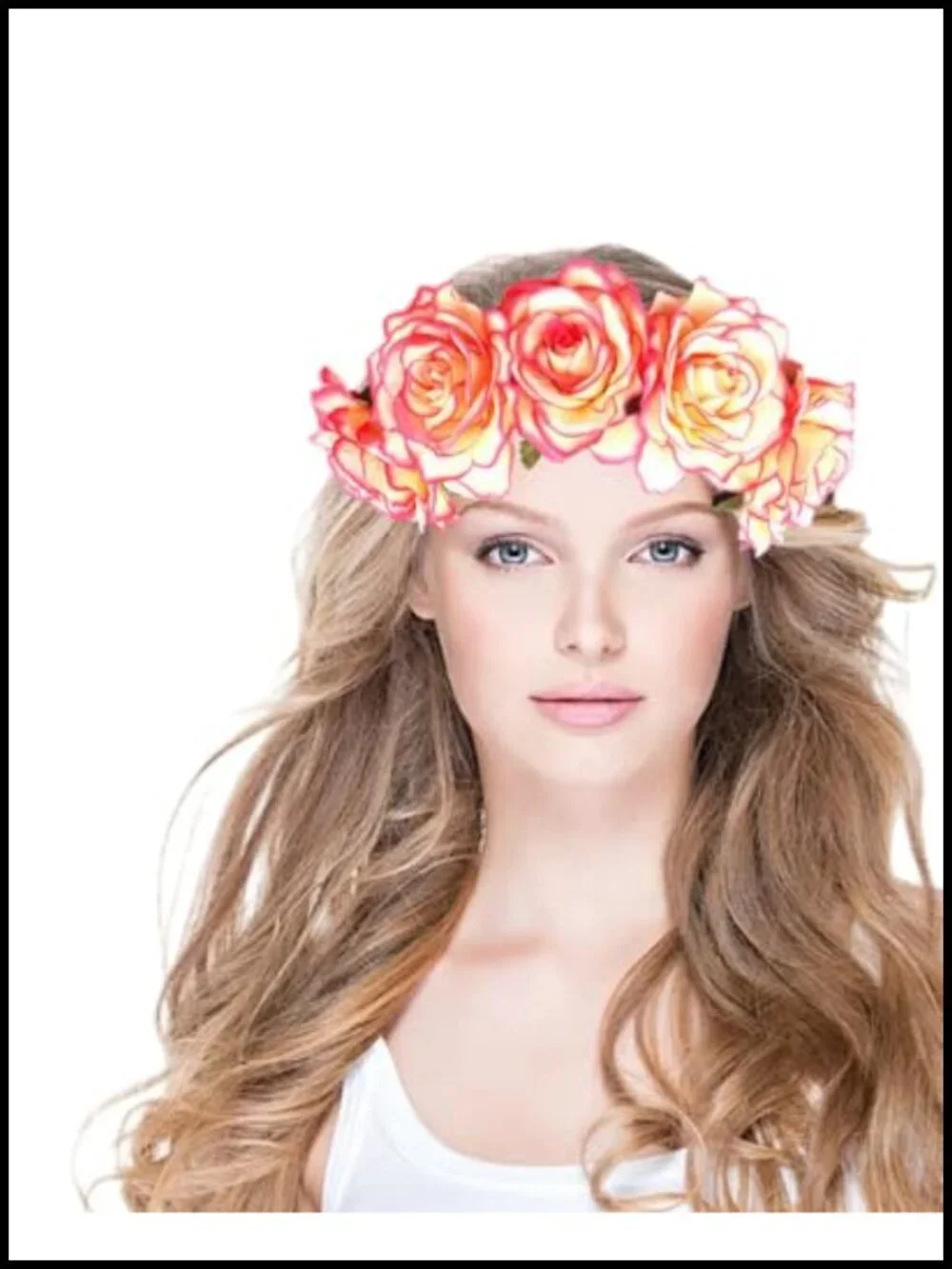 Handmade Floral Rose Headband for Women Hair Accessory Bridal